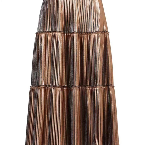 NICOLE MILLER ARTELIER Gold Silver Skirt - Picture 3 of 3